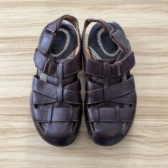 Born Mens Cabot Sandals 9 / 42.4 Fisherman Brown Leather Outdoor Travel Comfort main image 6